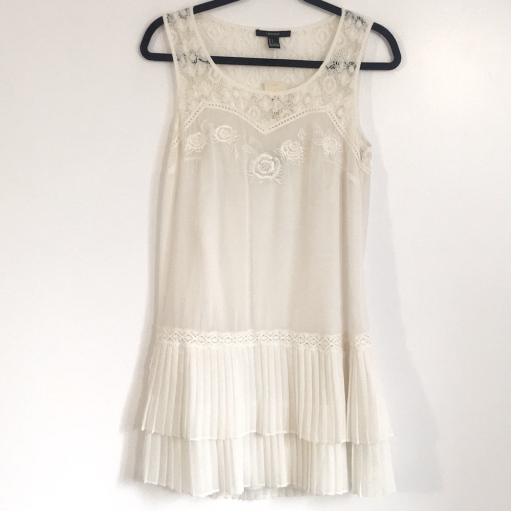 Embroidered Mini Dress